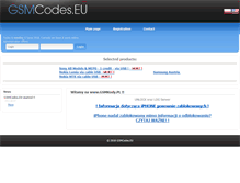 Tablet Screenshot of gsmkody.pl